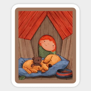 Sleeping dog Sticker